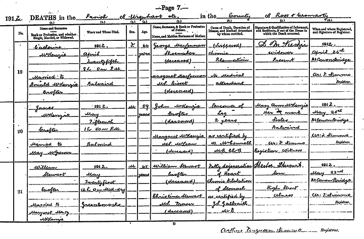 Photo of photos/Catherine McKenzie nee McL dth rcd 1912 Urquhart (Ross and Cromarty)